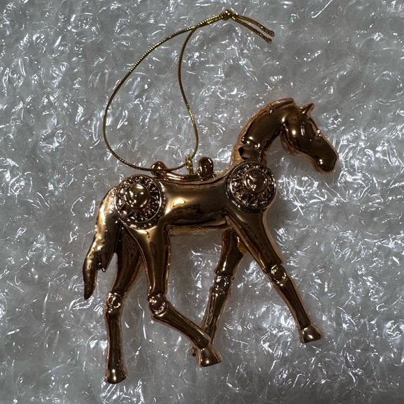 Beyonce Cowboy Carter Charddoneigh Gold Horse Christmas Ornament PRESALE - Picture 2 of 9